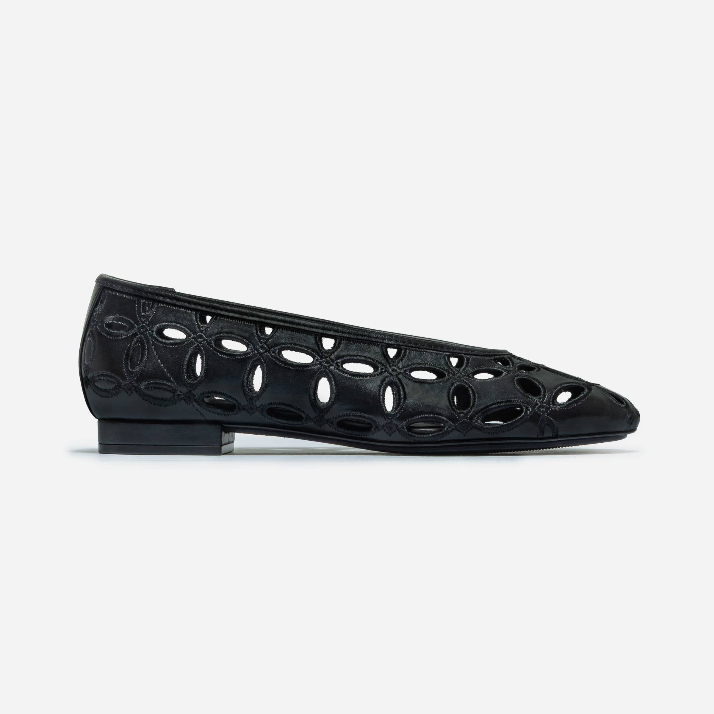 Brie Ballet Flat in Black Leather – Bernardo 1946