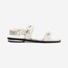 Acro Eyelet Sandal - Off-White Glove Leather