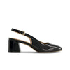 Alexia Slingback Pump - Black Soft Patent