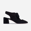 Angelina Shootie Pump - Black Kid Suede
