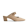 Astrid Heeled Mule - Blush Kid Suede