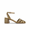 Atlas Caged Pump - Gold Metallic Antique Calf 