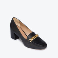 Avery Chain Heeled Loafer