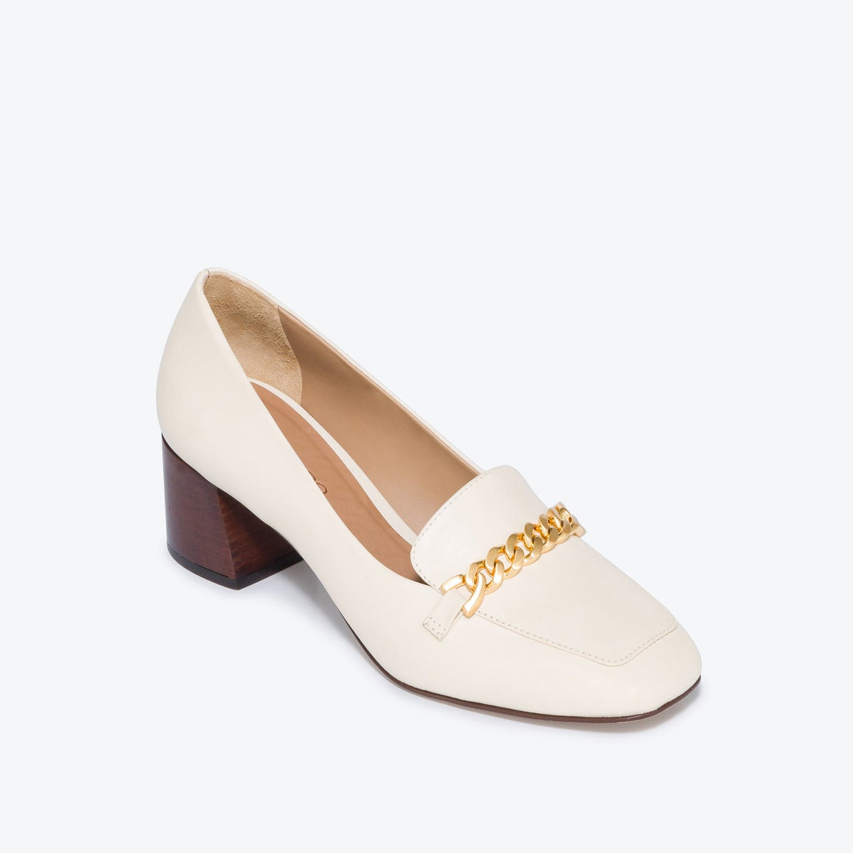 Avery Chain Heeled Loafer