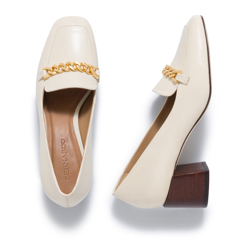 Avery Chain Heeled Loafer