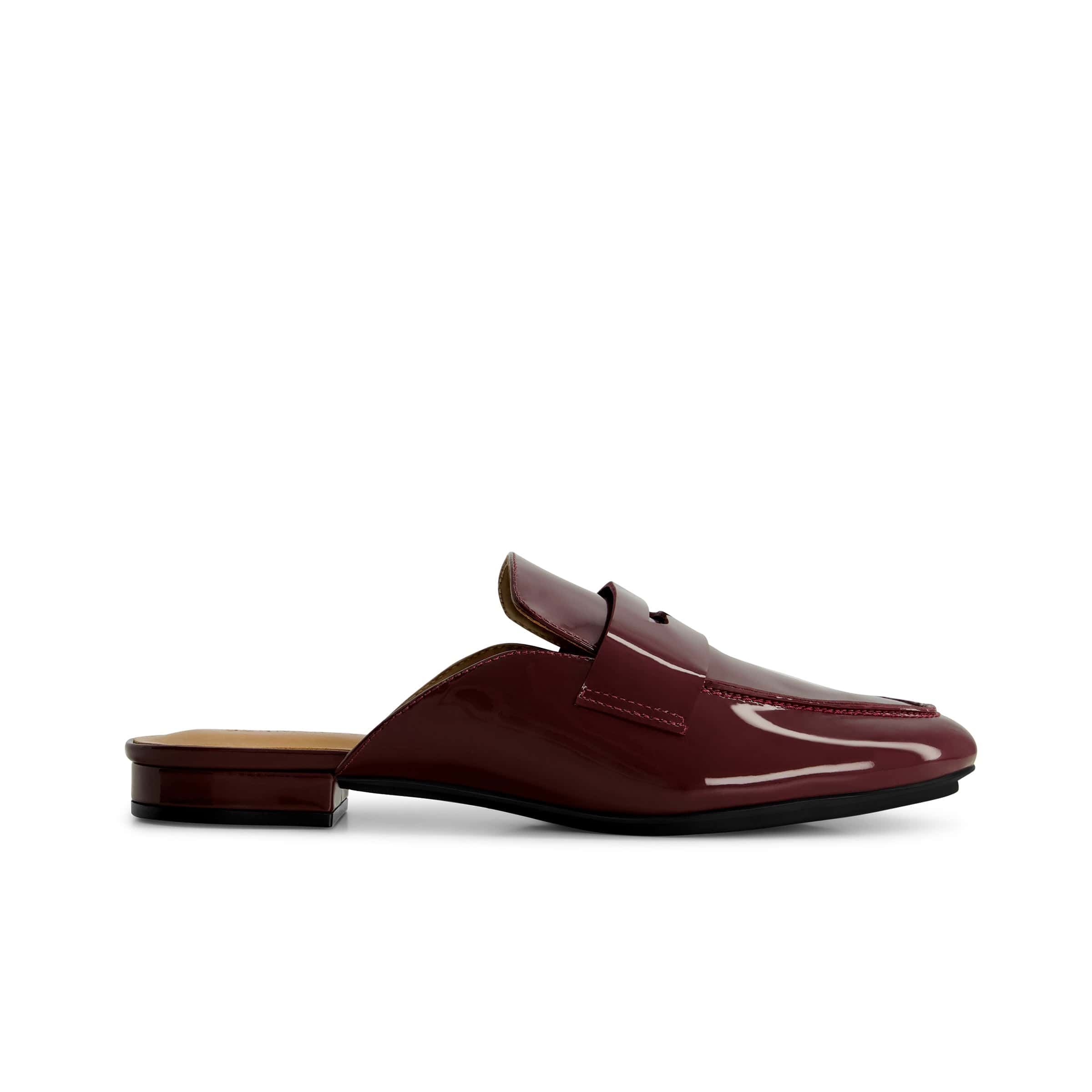 Balda Loafer Mule in Bordeaux Patent Leather – Bernardo 1946