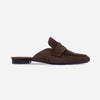Balda Loafer Mule - Dark Chocolate Split Suede