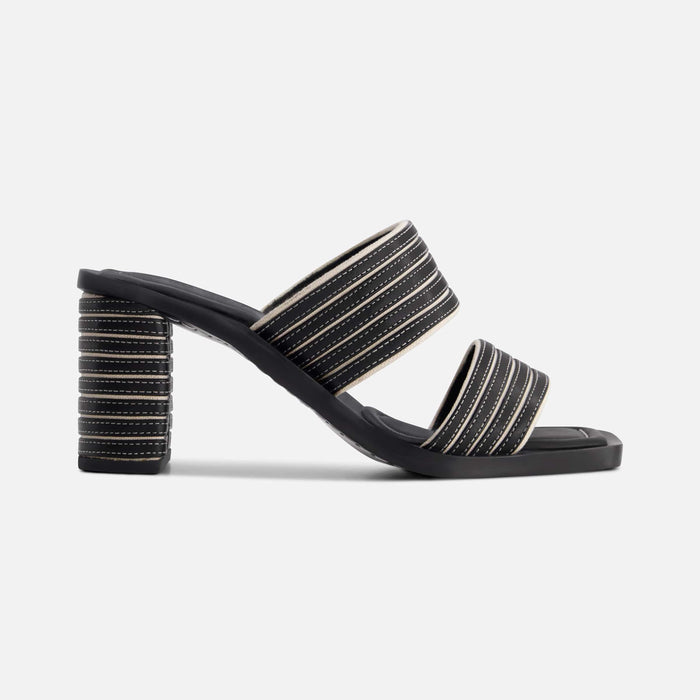 Bari Stripe Heel Sandal