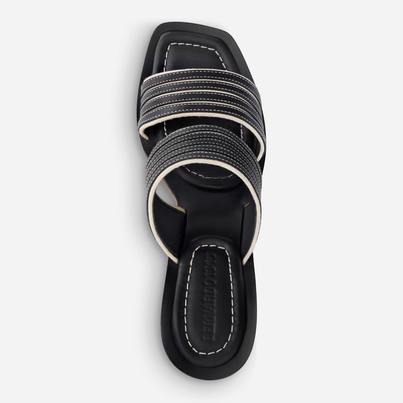 Bari Stripe Heel Sandal