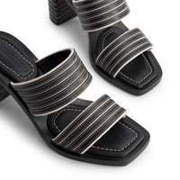 Bari Stripe Heel Sandal