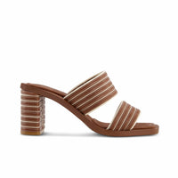 Bari Stripe Heel Sandal