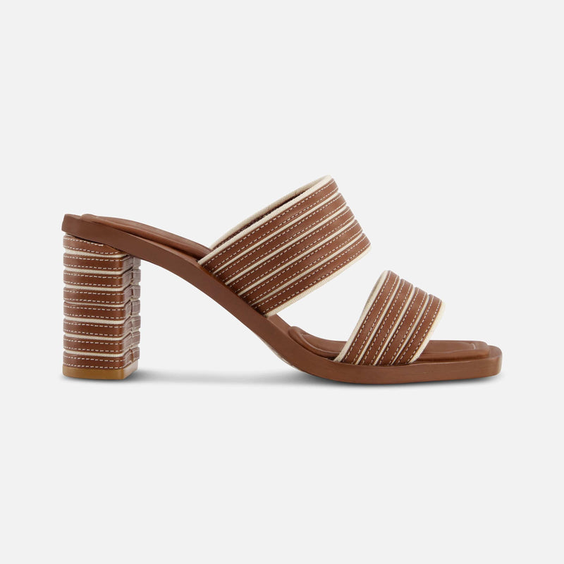 Bari Stripe Heel Sandal