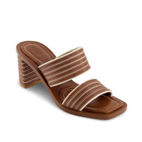 Bari Stripe Heel Sandal