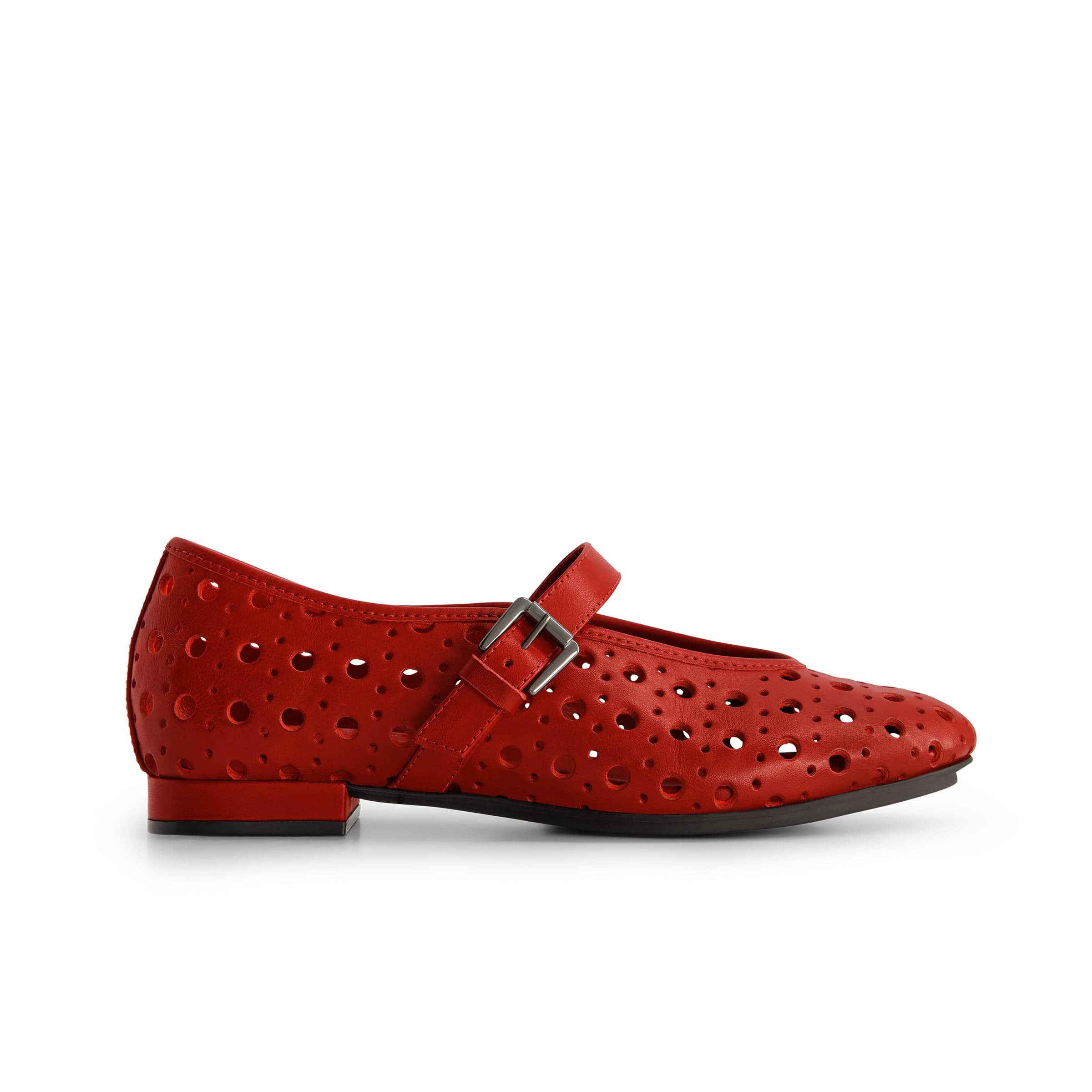 (取寄) ベルナルド レディース ボーデン パーフ Bernardo women Borden Perf Dark Red Borden Perf Ballet Flat in Red Leather – Bernardo 1946