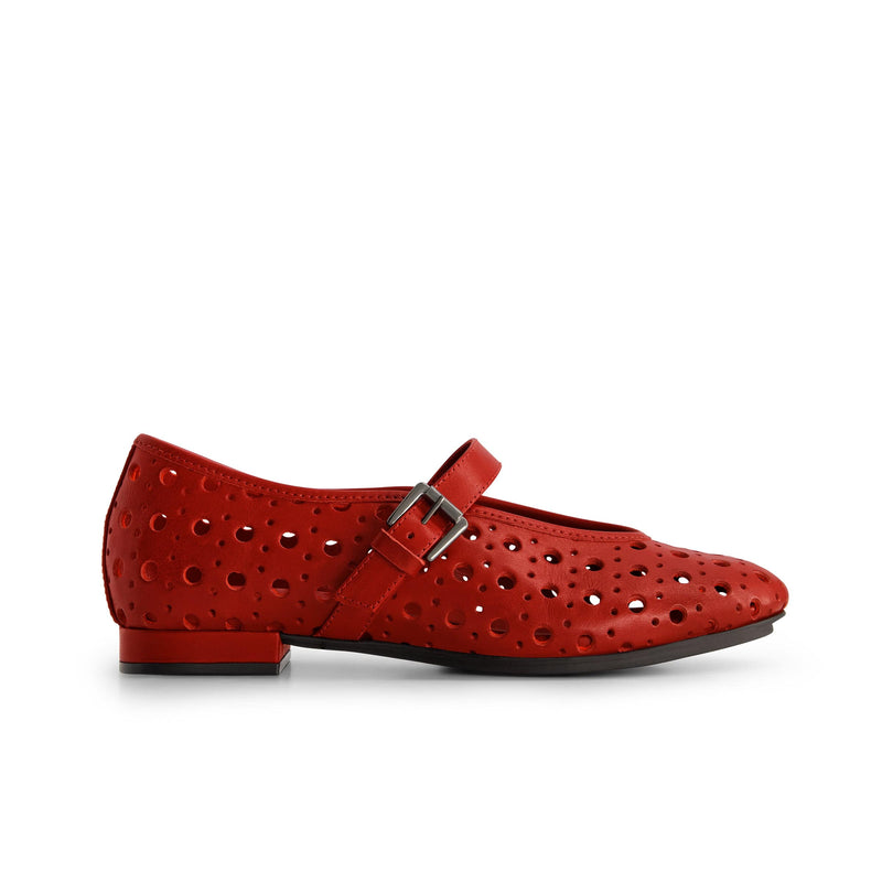 Bernardo Women's Borden Perf Mary Jane Flats - Dark Red - Size 6 Bernardo Women's Borden Perf Mary Jane Flats - Dark Red - Size 6
