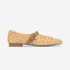 Borden Raffia Ballet Flat - Light Natural Raffia / Sand Glove Leather