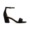 Bowie Heeled Sandal - Black Glove Leather 