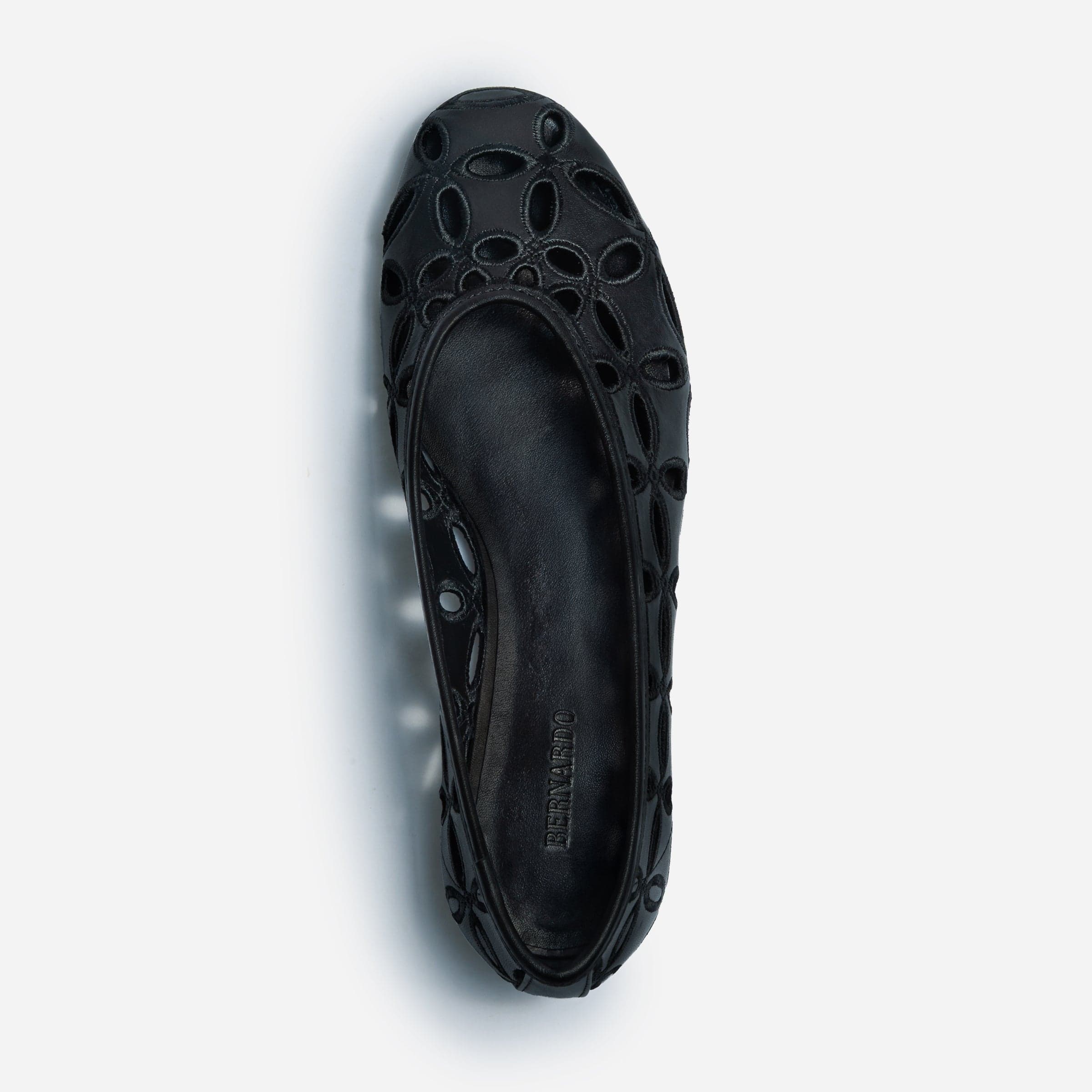 Brie Ballet Flat in Black Leather – Bernardo 1946