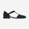 Brighton Fisherman T-Strap Sandal - Black Glove Leather