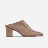 Brynn Heeled Mule - Sandstone Split Suede