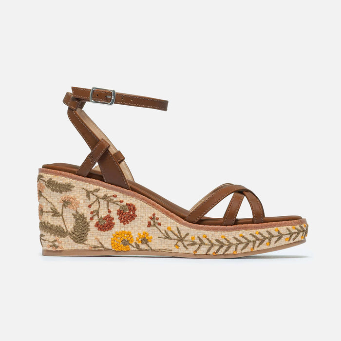 Cairo Raffia Wedge