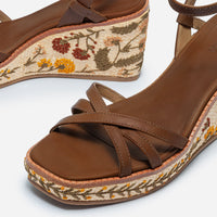 Cairo Raffia Wedge