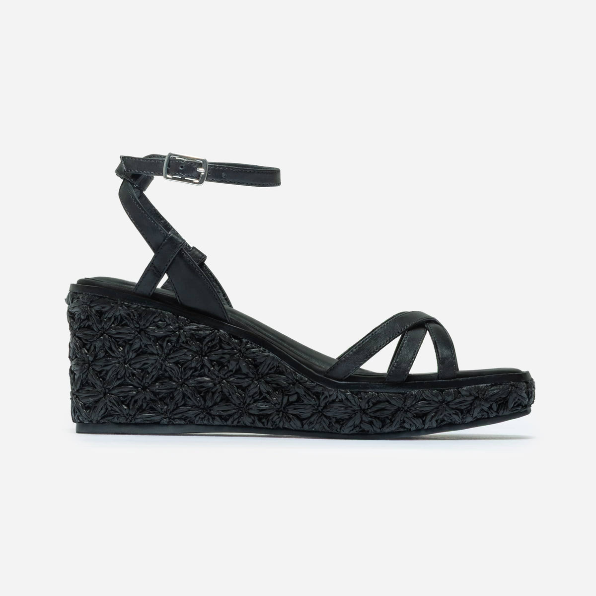 Cairo Raffia Wedge