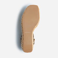 Cairo Raffia Wedge