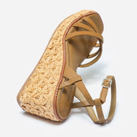 Cairo Raffia Wedge