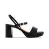 Canto Platform Sandal - Black Soft Patent