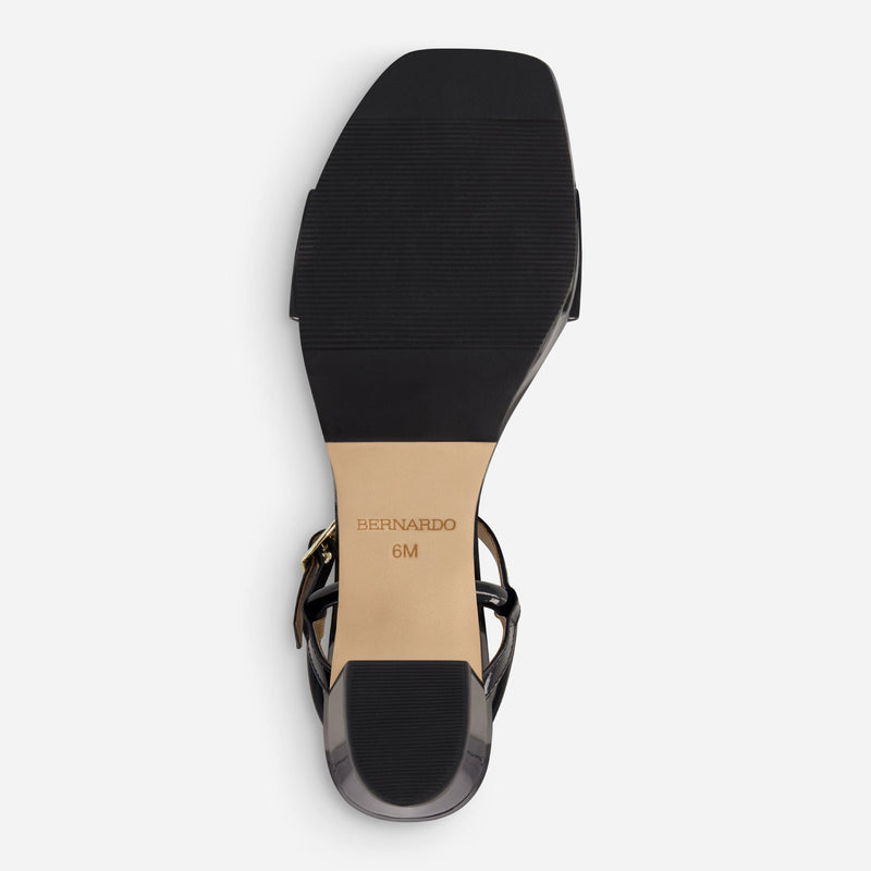 Bernardo Canto Platform Sandal - Black Patent - Size 7 Bernardo Canto Platform Sandal - Black Patent - Size 7