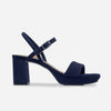 Canto Platform Sandal - Dark Navy Kid Suede