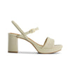 Canto Platform Sandal - Eggshell Glove Leather