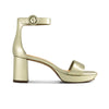 Carla Platform Sandal - Champagne Antique Calf