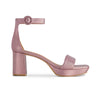 Carla Platform Sandal - Light Pink Metallic Antique Calf 