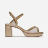 Celeste Platform Heel - Gold Metallic Glove