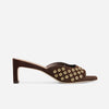 Cenza Mule Heel - Dark Chocolate Kid Suede