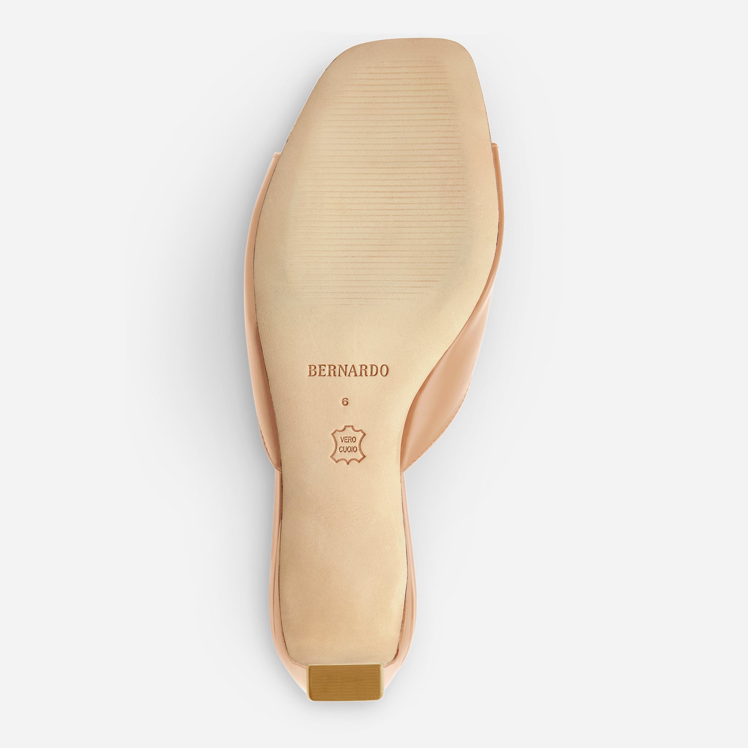 Cenza Mule Heel in Dune Leather – Bernardo 1946