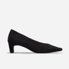 Chiara Kitten Heel Pump - Almond Kid Suede