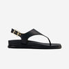 Concord Thong Sandal - Black Antique Calf