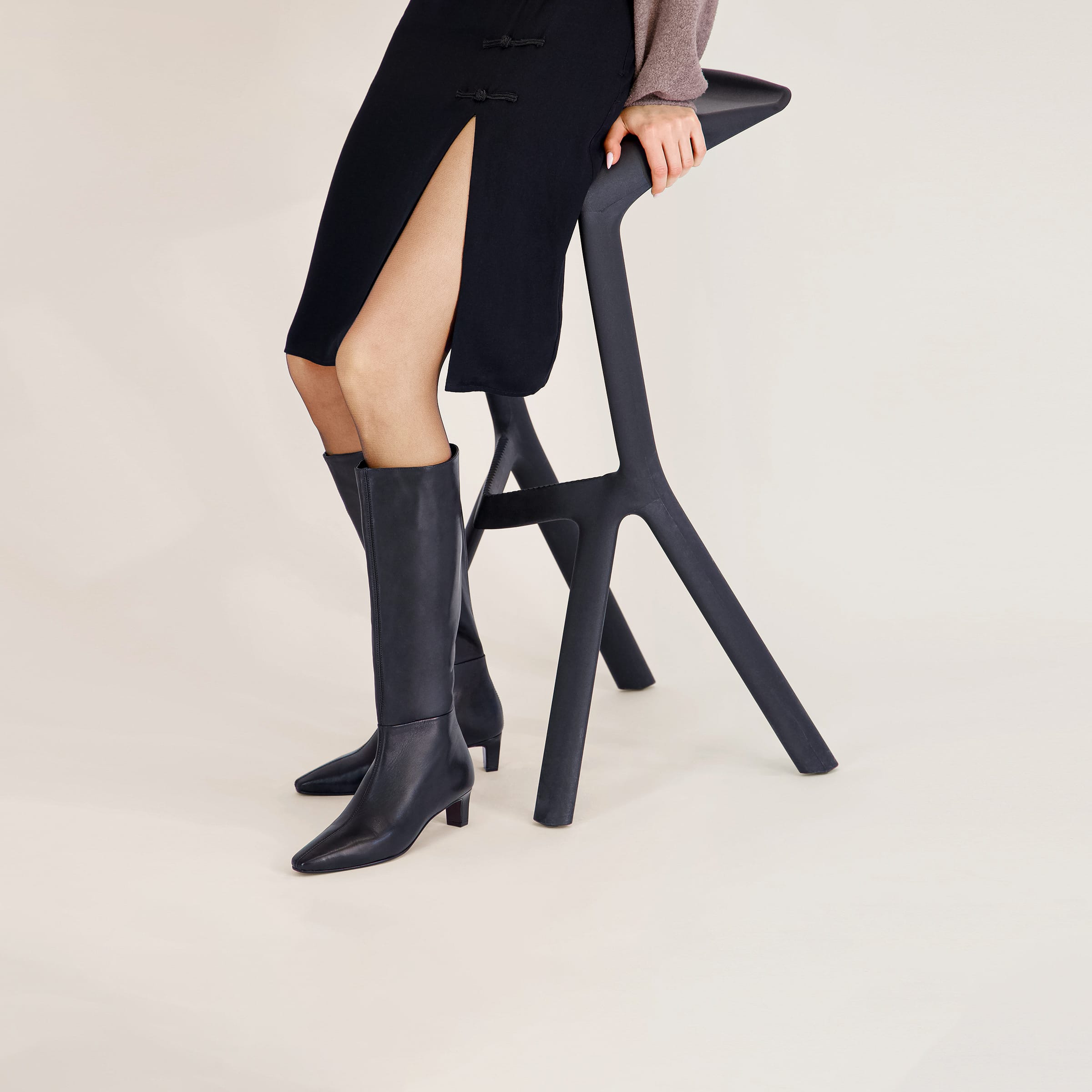 Eliza Knee-High Boot in Dark Chocolate – Bernardo 1946