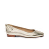 Eloisa Bow Flat - Champagne Tumbled Calf