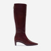 Eton Knee Boot - Chocolate Wine Crinkle Gloss Leather