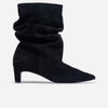 Etta Slouch Bootie - Black Split Suede