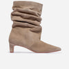 Etta Slouch Bootie - Sandstone Split Suede