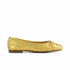 Gwynn Woven Ballet Flat - Gold Glove Leather