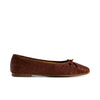 Gwynn Woven Ballet Flat - Mahogany Glove Leather 