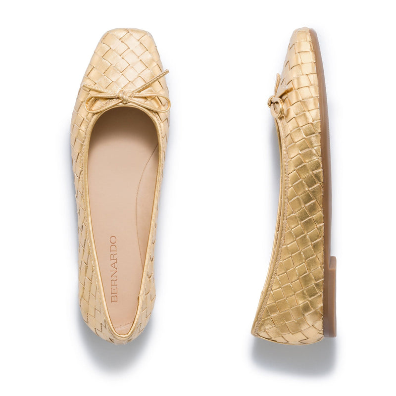 Bernardo 1946 Shoes Gwynn Woven Ballet Flat