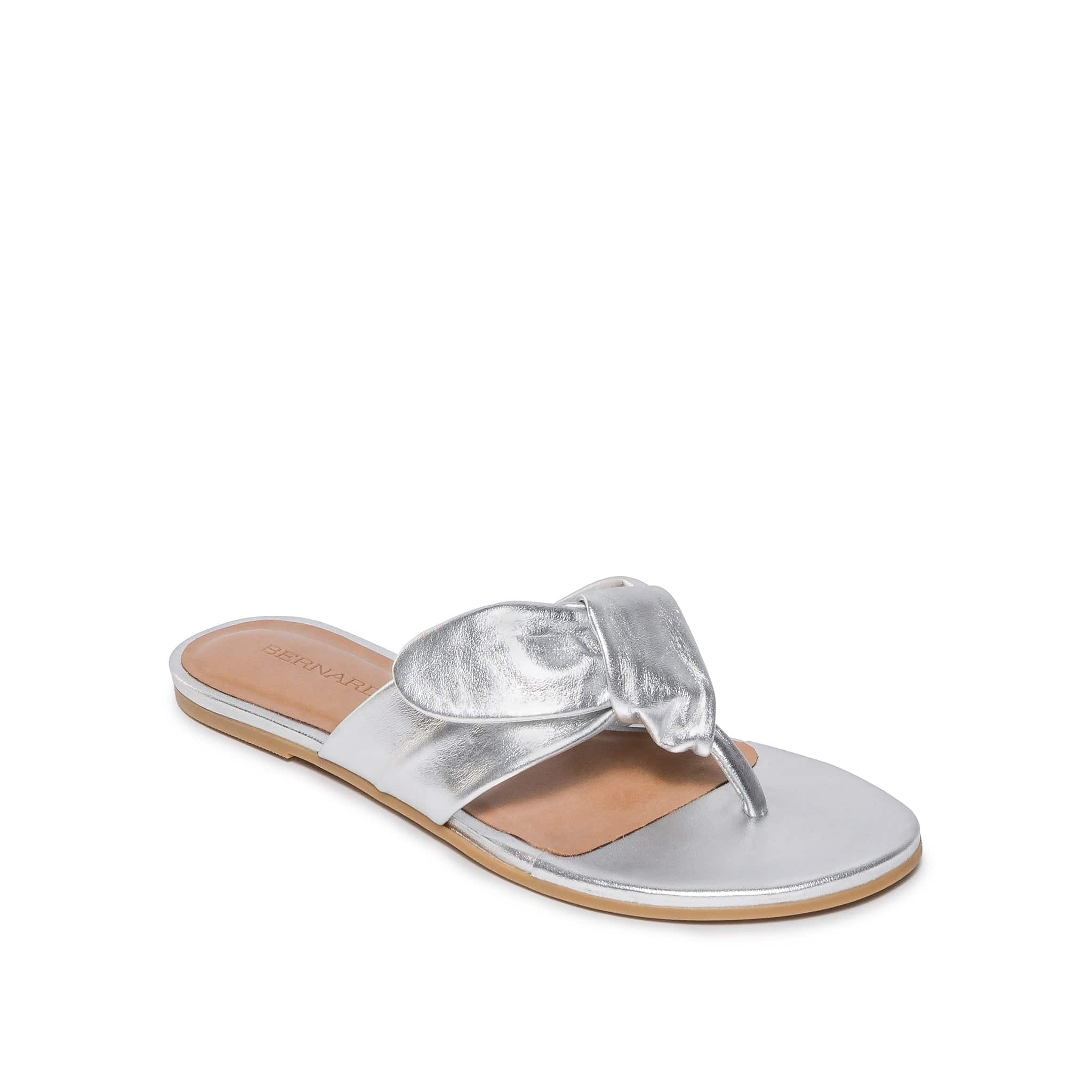 Shops silver thong sandals