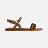 Henre Ring Sandal - Natural Leopard Haircalf / Luggage Antique Calf